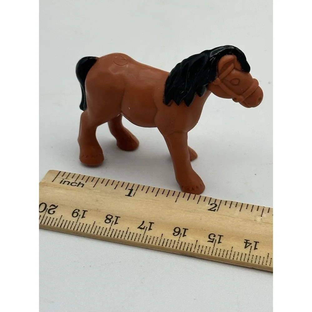 Brown Horse‎ for Lincoln Logs Western Frontier Plastic Toy Horse Cake Topper
